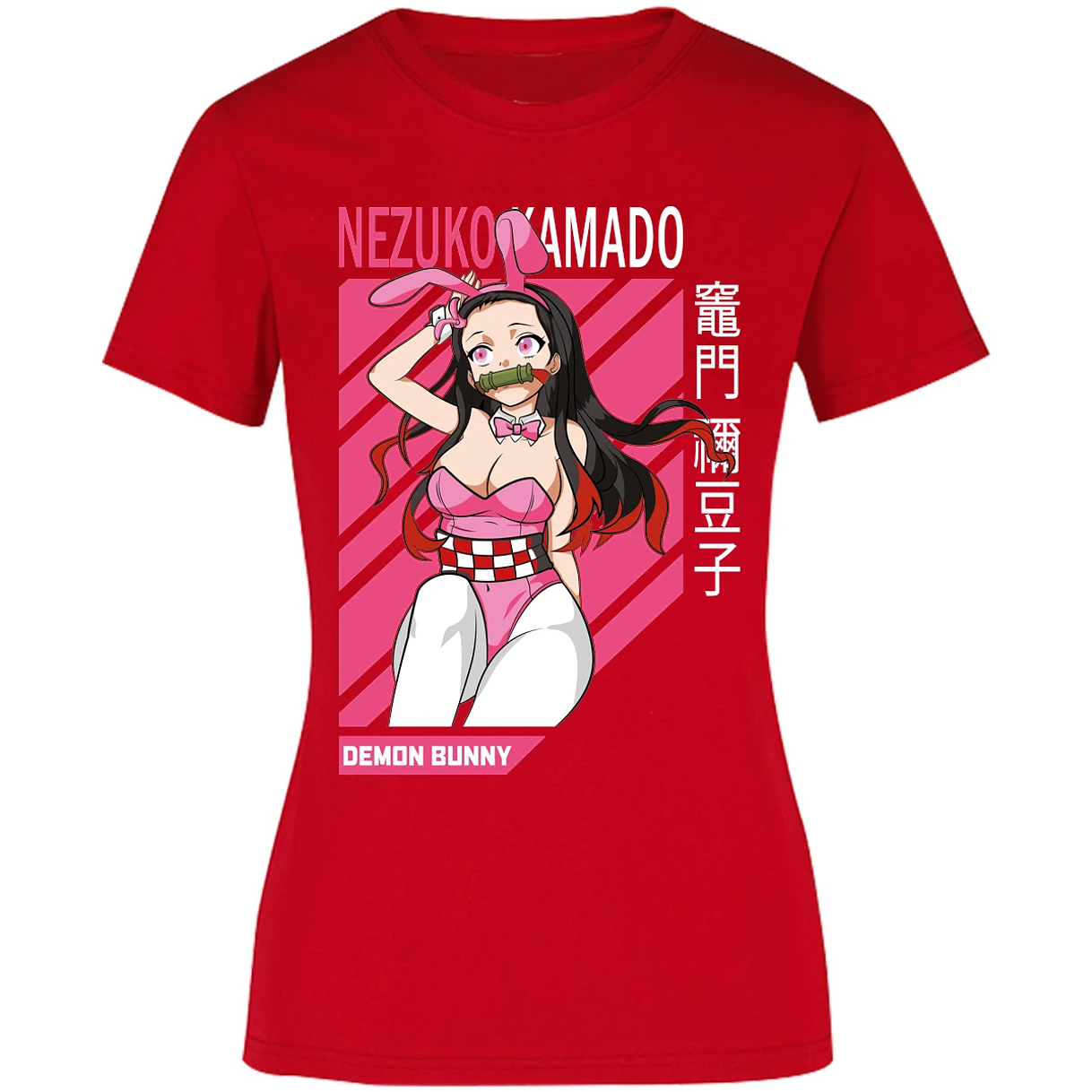 Blusa Demon Slayer Nezuko Waifu Anime Blusa para Mujer 11