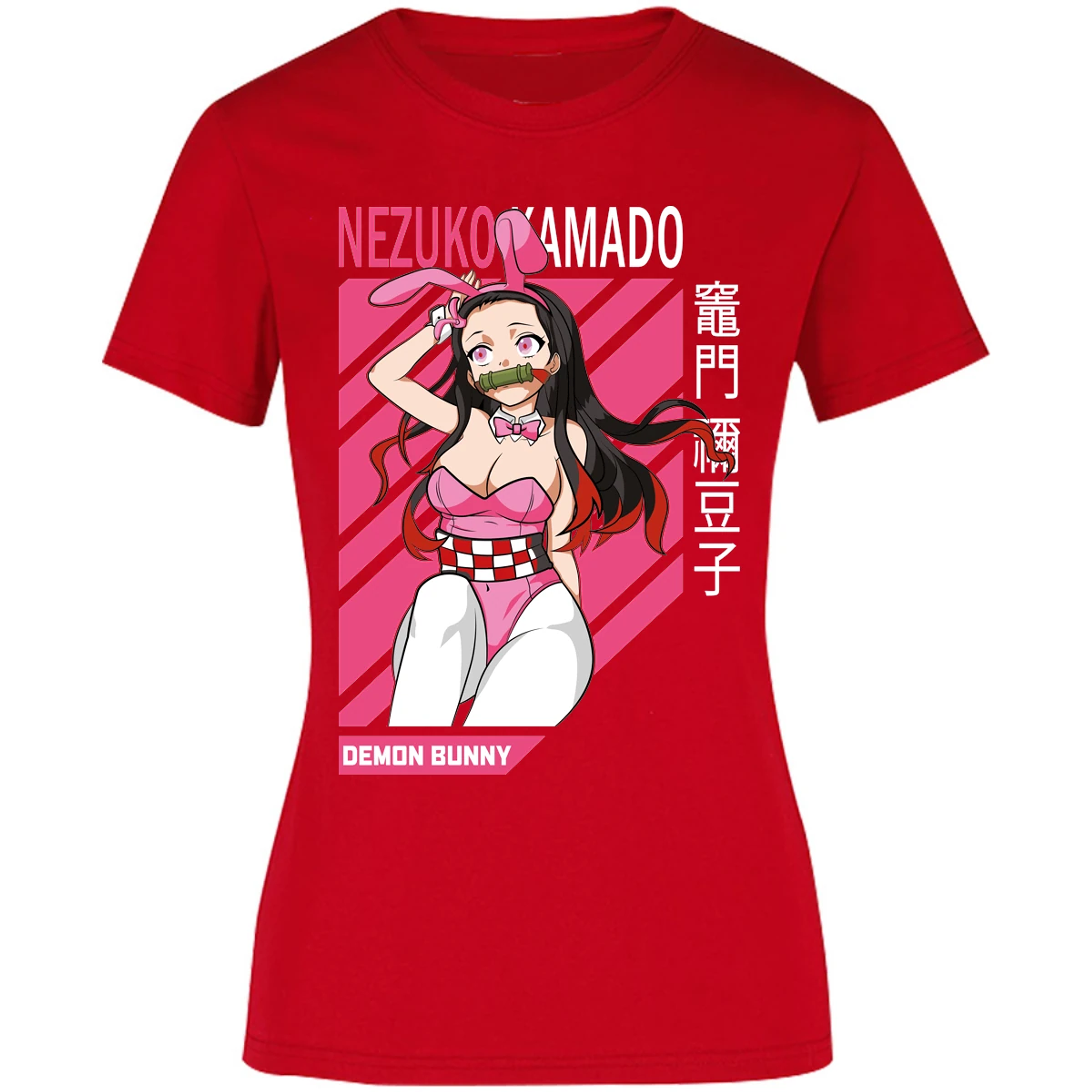 Blusa Demon Slayer Nezuko Waifu Anime Blusa para Mujer 11