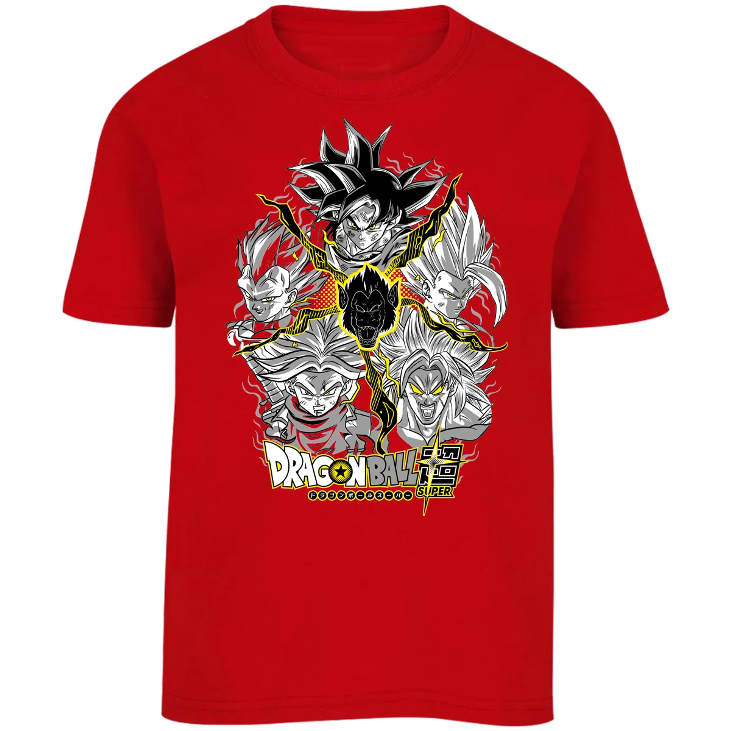Playera Dragon Ball Saiyans para Niño 13