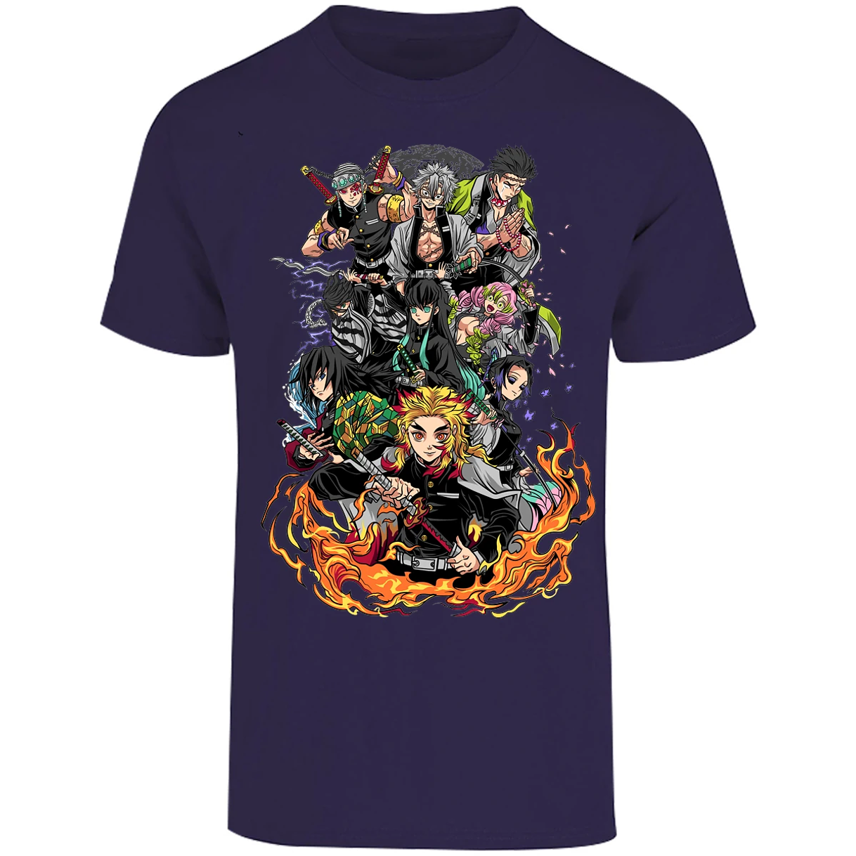 Playera Demon Slayer Pilares Kimetsu para Adulto 24