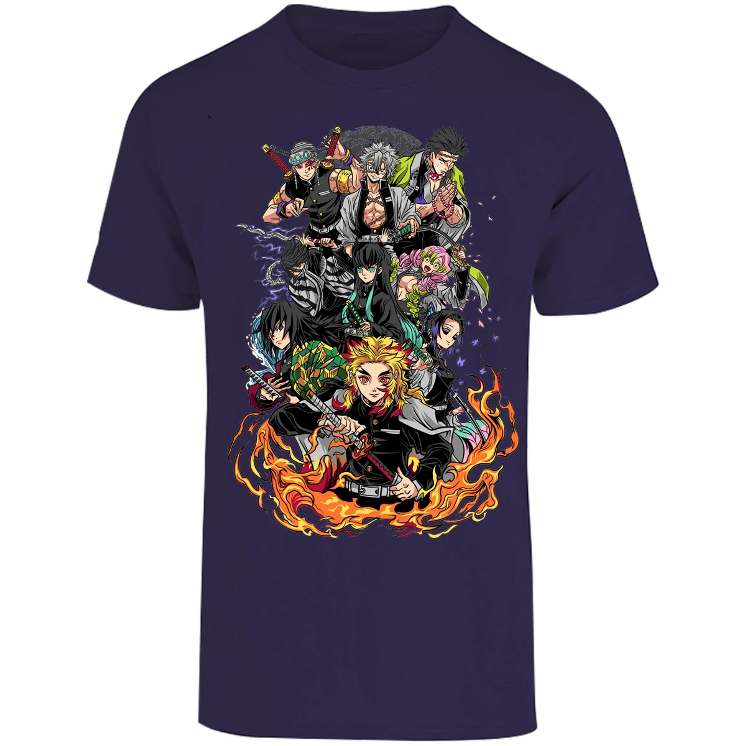 Playera Demon Slayer Pilares Kimetsu para Adulto 24