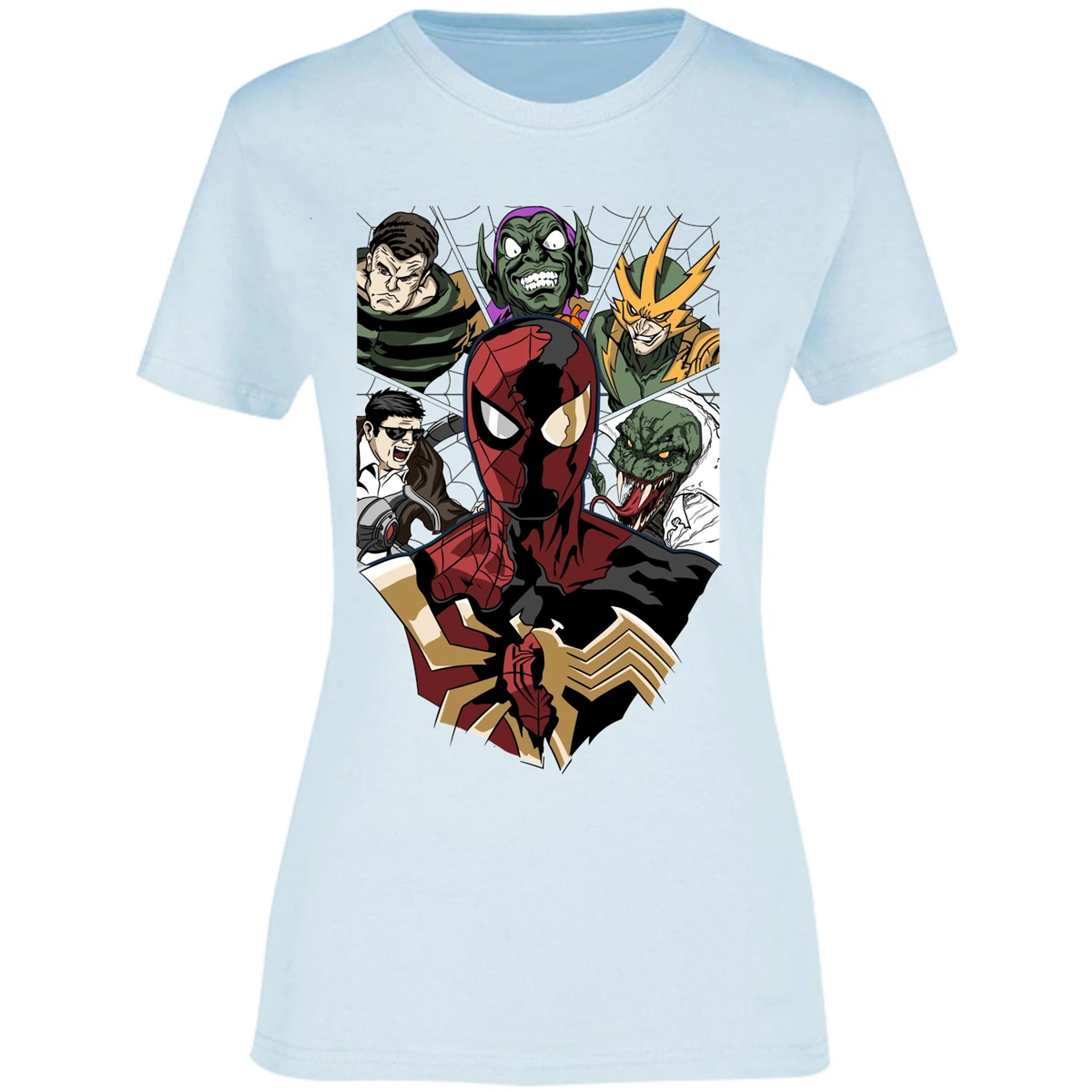 Blusa Es De Series Y Peliculas Spiderman Vs Villanos Blusa para Mujer 4