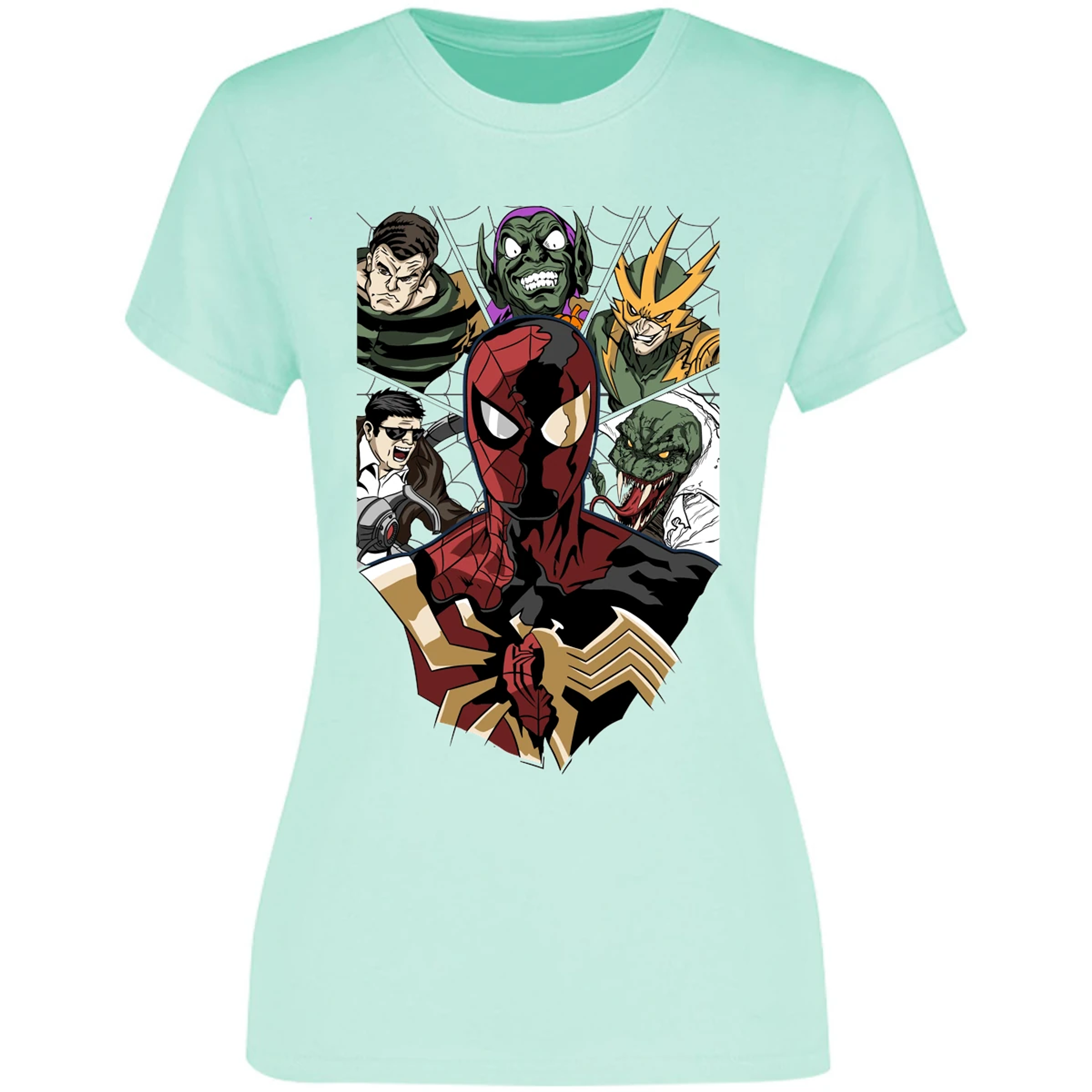 Blusa Es De Series Y Peliculas Spiderman Vs Villanos Blusa para Mujer 2