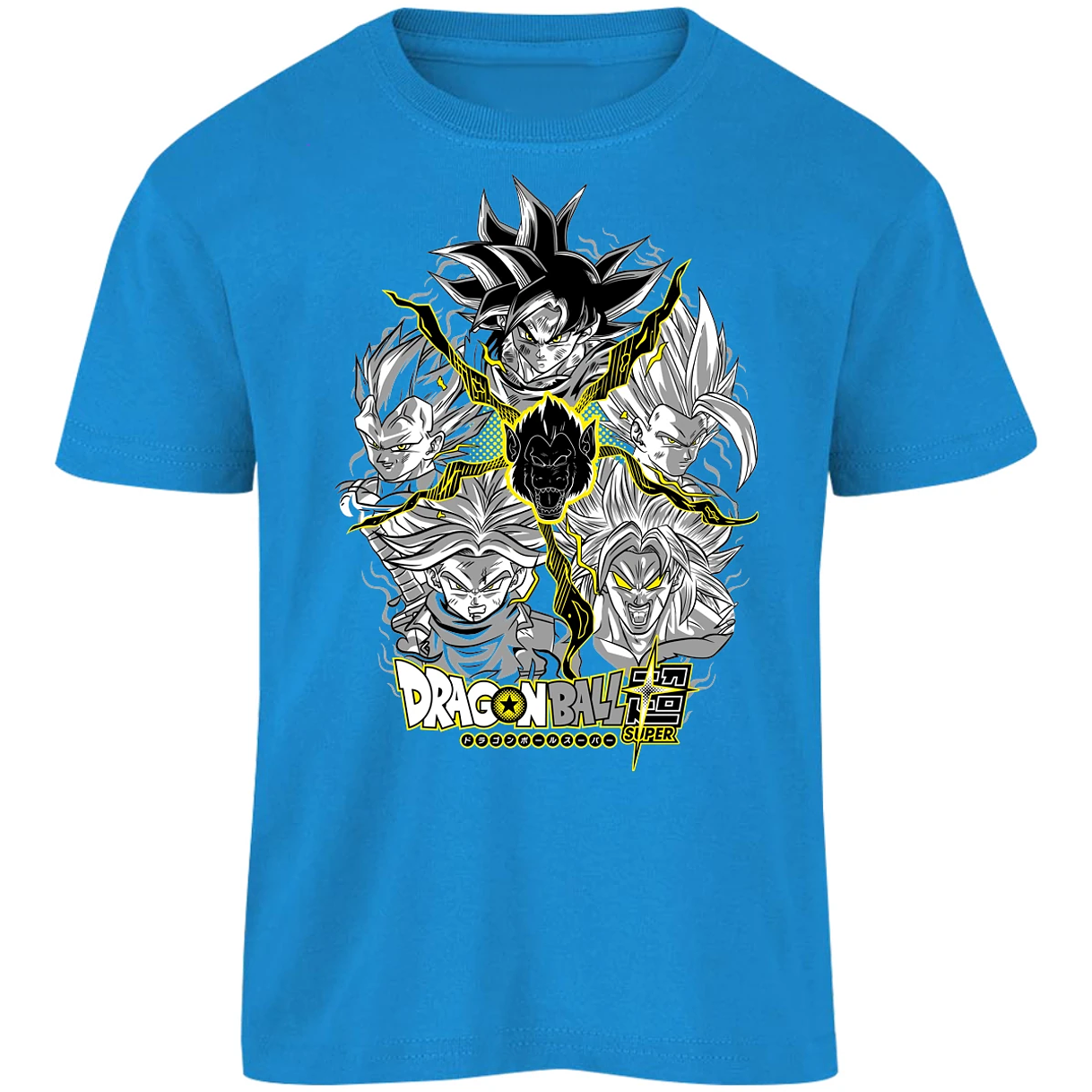 Playera Dragon Ball Saiyans para Niño 17