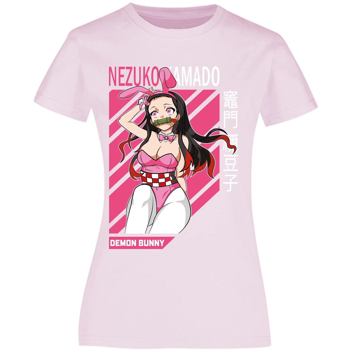 Blusa Demon Slayer Nezuko Waifu Anime Blusa para Mujer 9