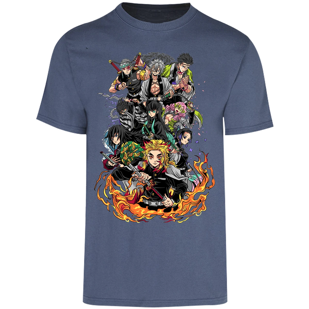 Playera Demon Slayer Pilares Kimetsu para Adulto 14