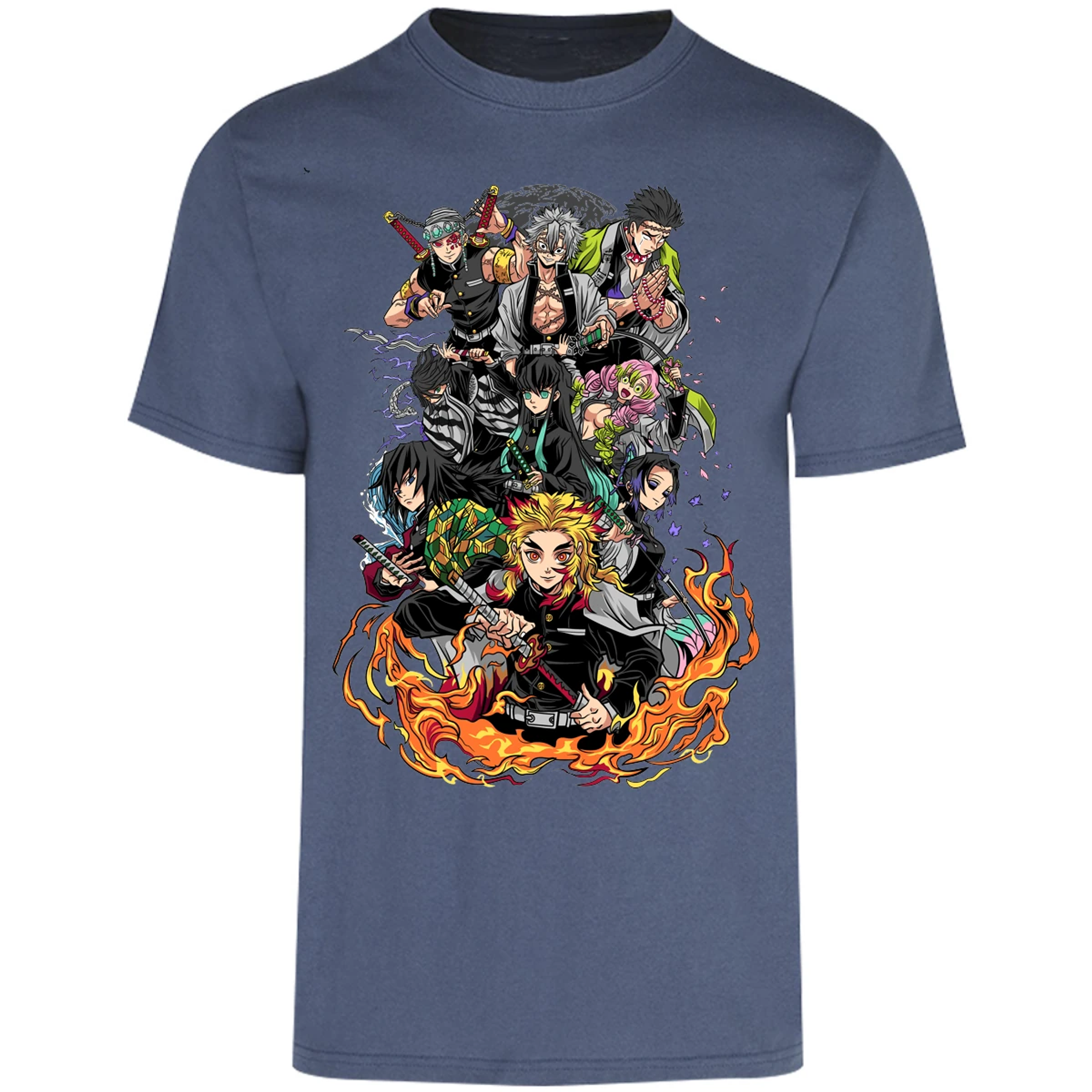 Playera Demon Slayer Pilares Kimetsu para Adulto 14