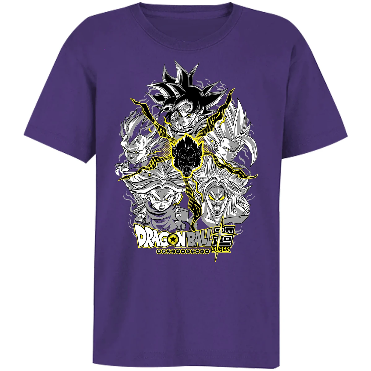 Playera Dragon Ball Saiyans para Niño 9