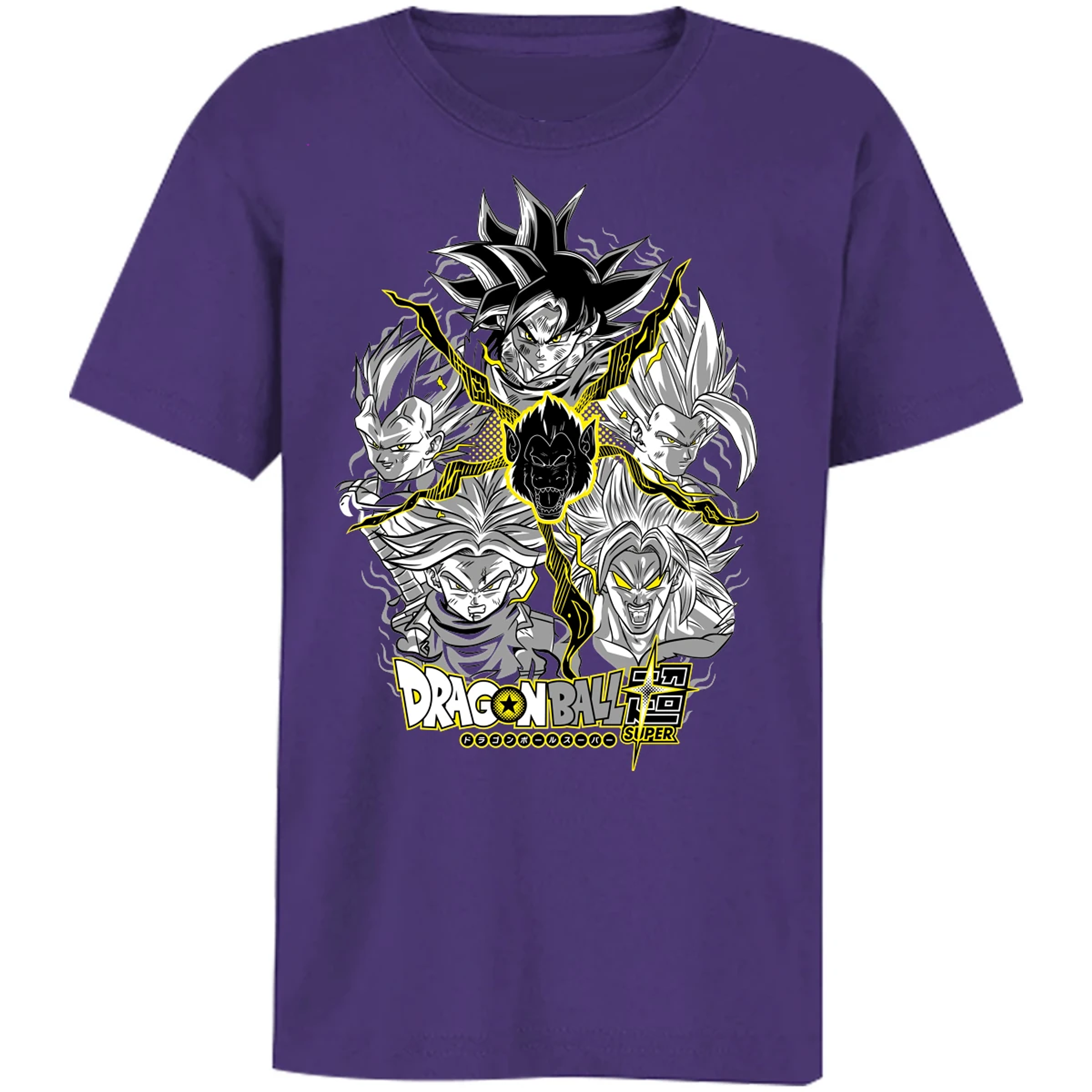 Playera Dragon Ball Saiyans para Niño 9