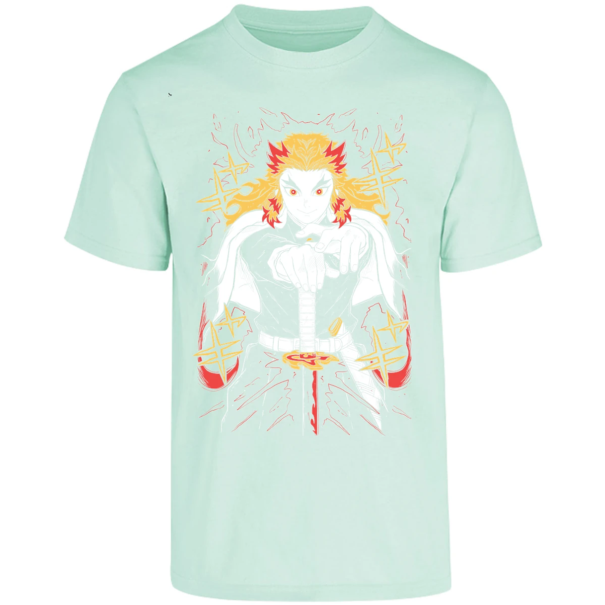 Playera Demon Slayer Rengoku para Adulto 9