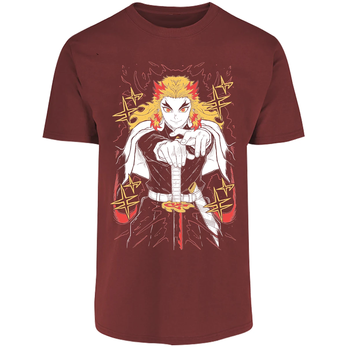 Playera Demon Slayer Rengoku para Adulto 28