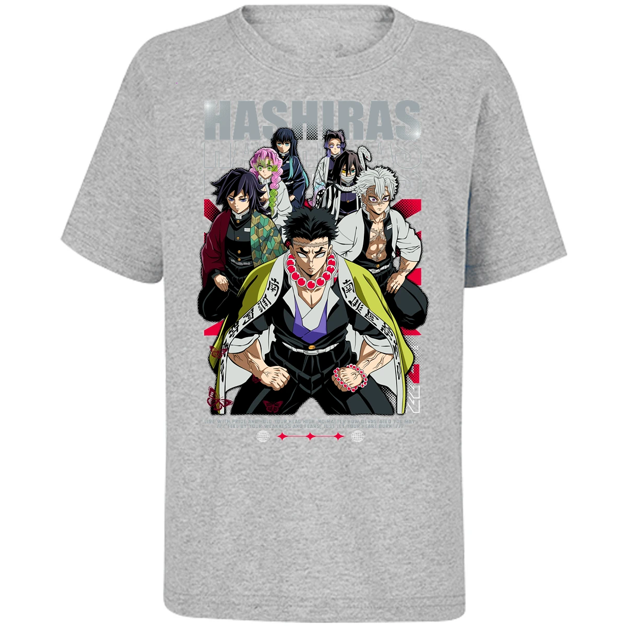 Playera Demon Slayer Hashiras Kimetsu para Niño 10