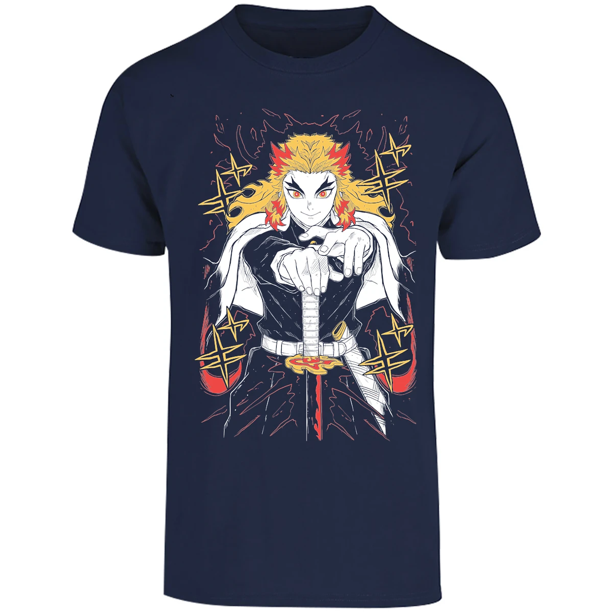 Playera Demon Slayer Rengoku para Adulto 25