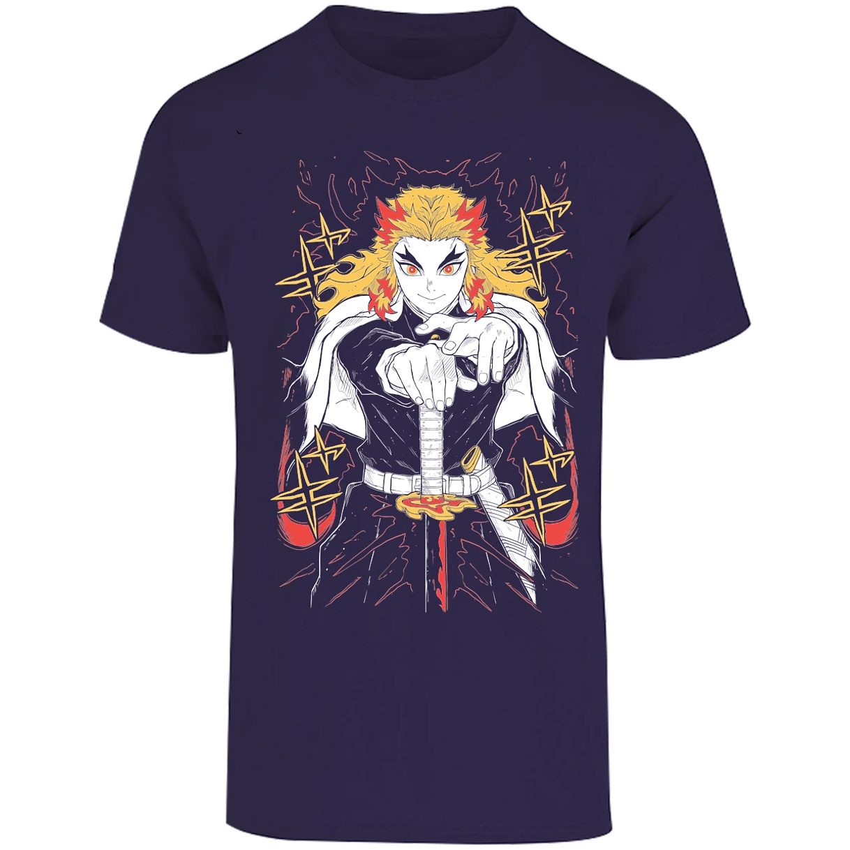Playera Demon Slayer Rengoku para Adulto 13