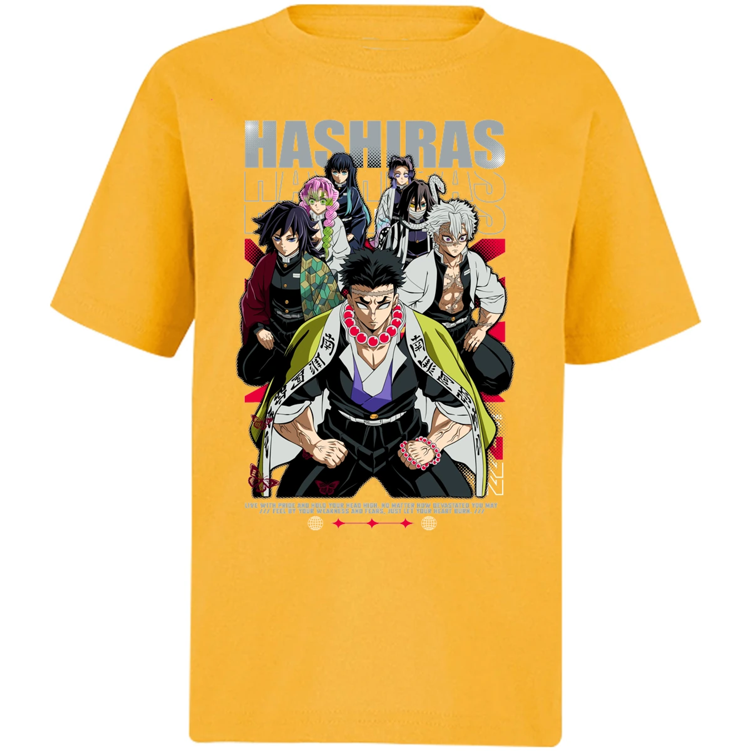 Playera Demon Slayer Hashiras Kimetsu para Niño 12