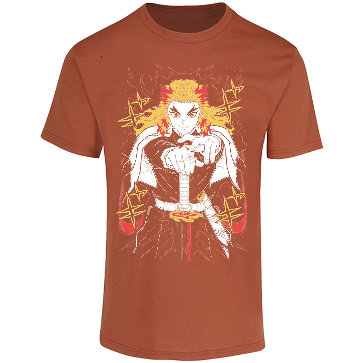 Playera Demon Slayer Rengoku para Adulto 3