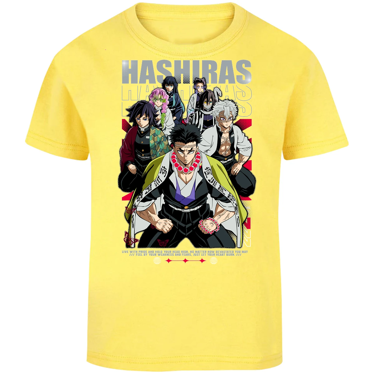 Playera Demon Slayer Hashiras Kimetsu para Niño 11