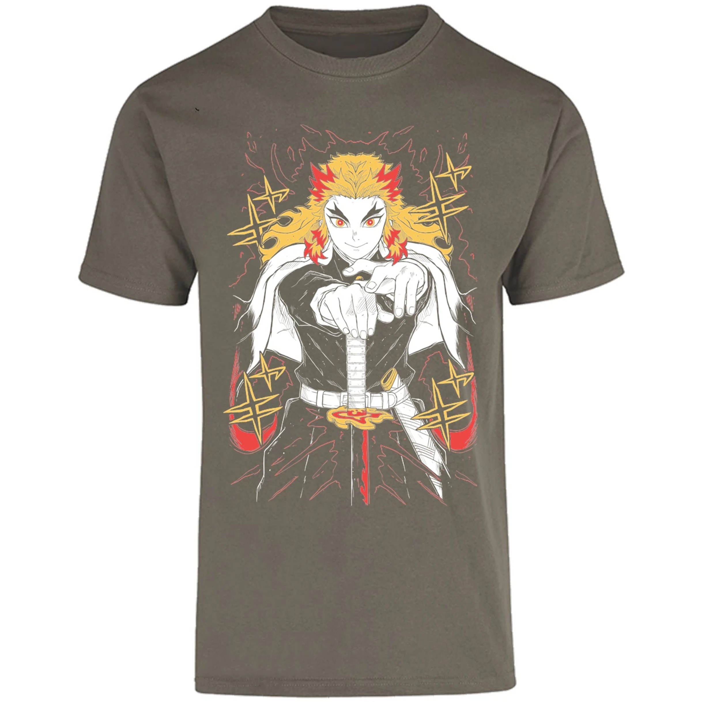 Playera Demon Slayer Rengoku para Adulto 7