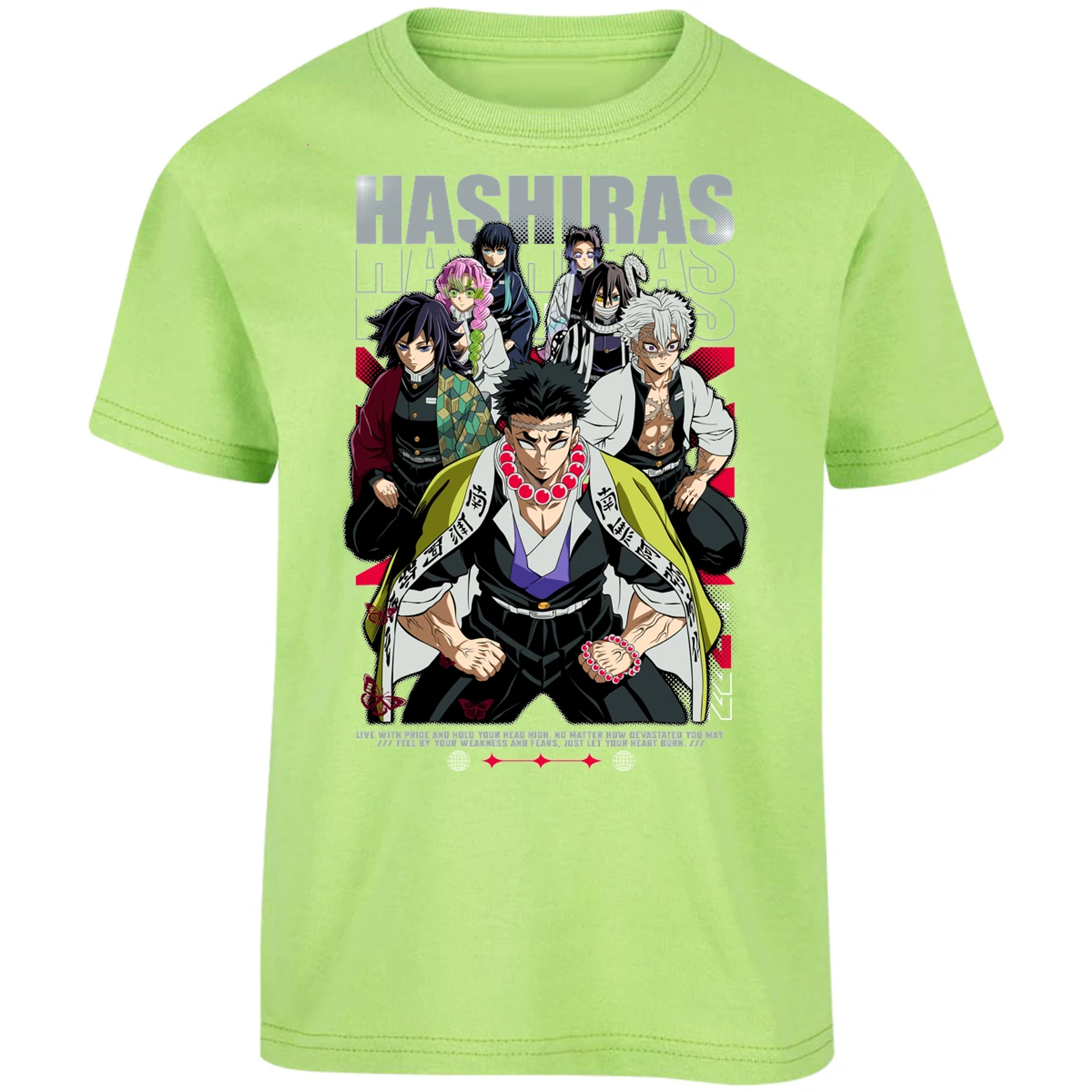 Playera Demon Slayer Hashiras Kimetsu para Niño 17