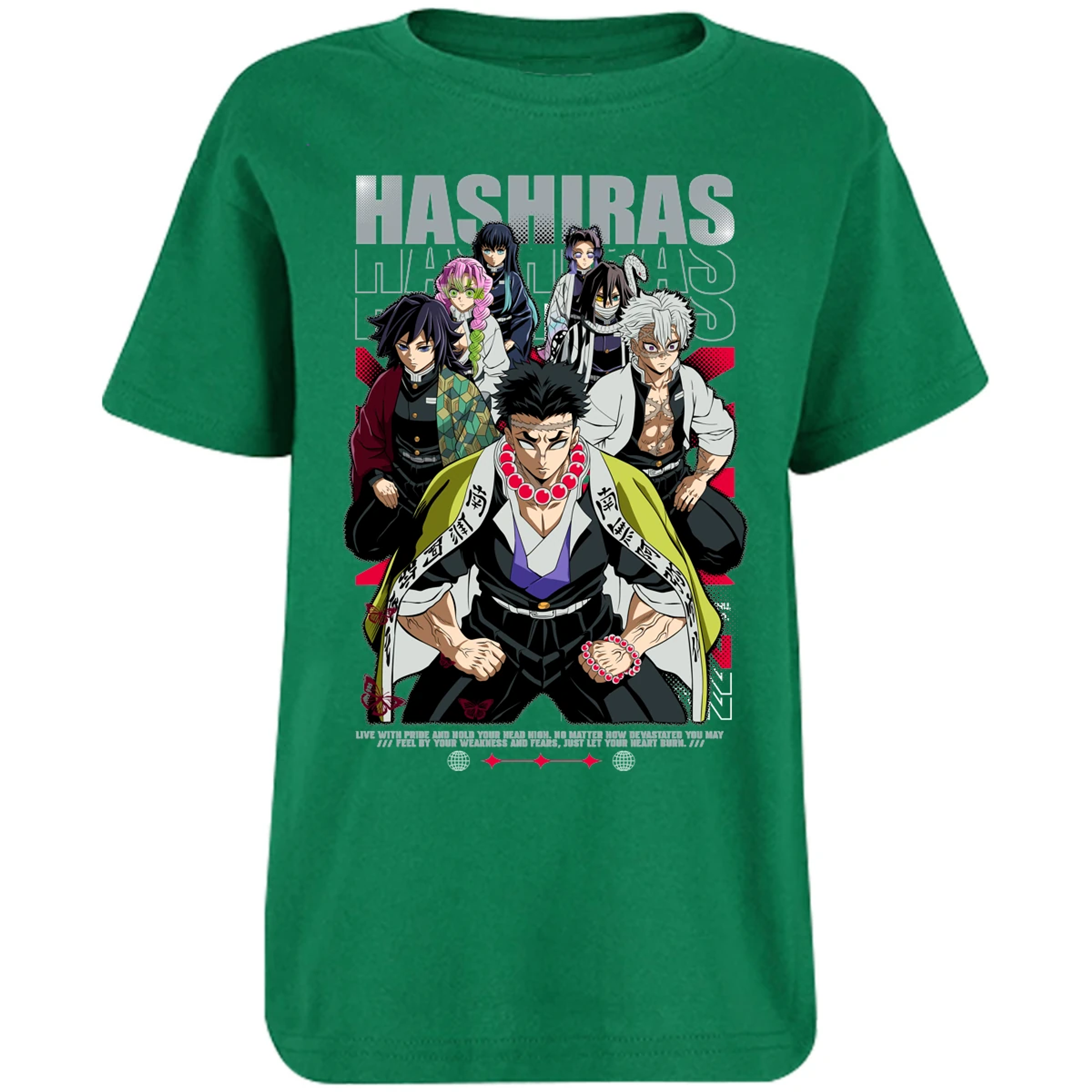 Playera Demon Slayer Hashiras Kimetsu para Niño 16