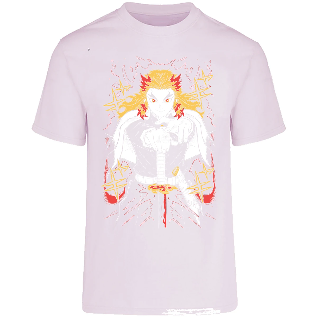 Playera Demon Slayer Rengoku para Adulto 11