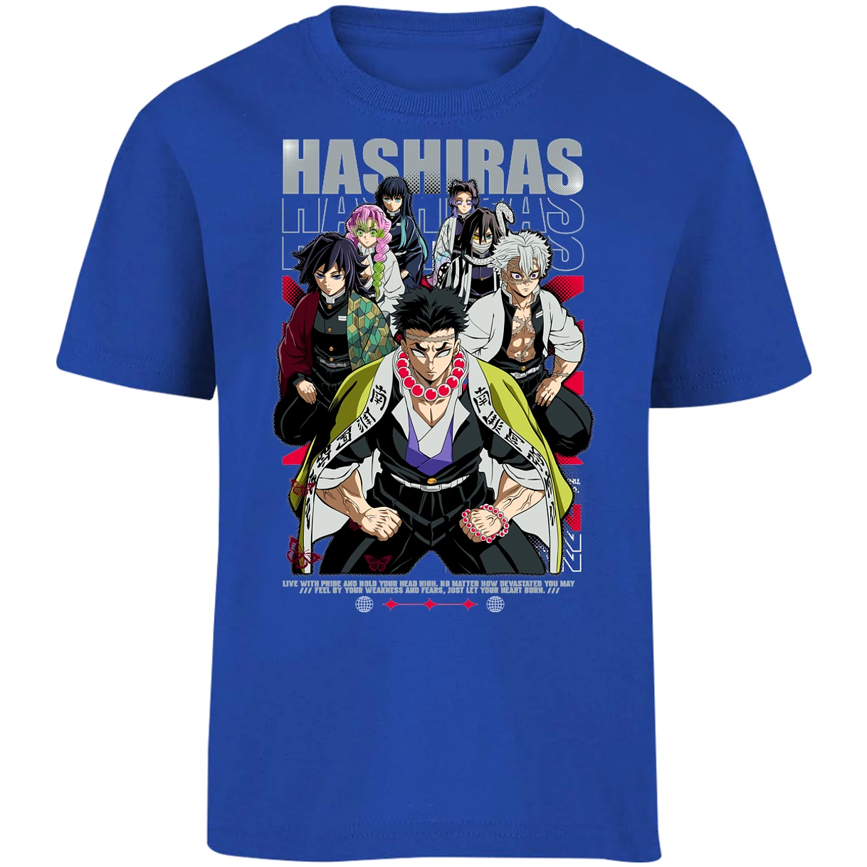 Playera Demon Slayer Hashiras Kimetsu para Niño 14