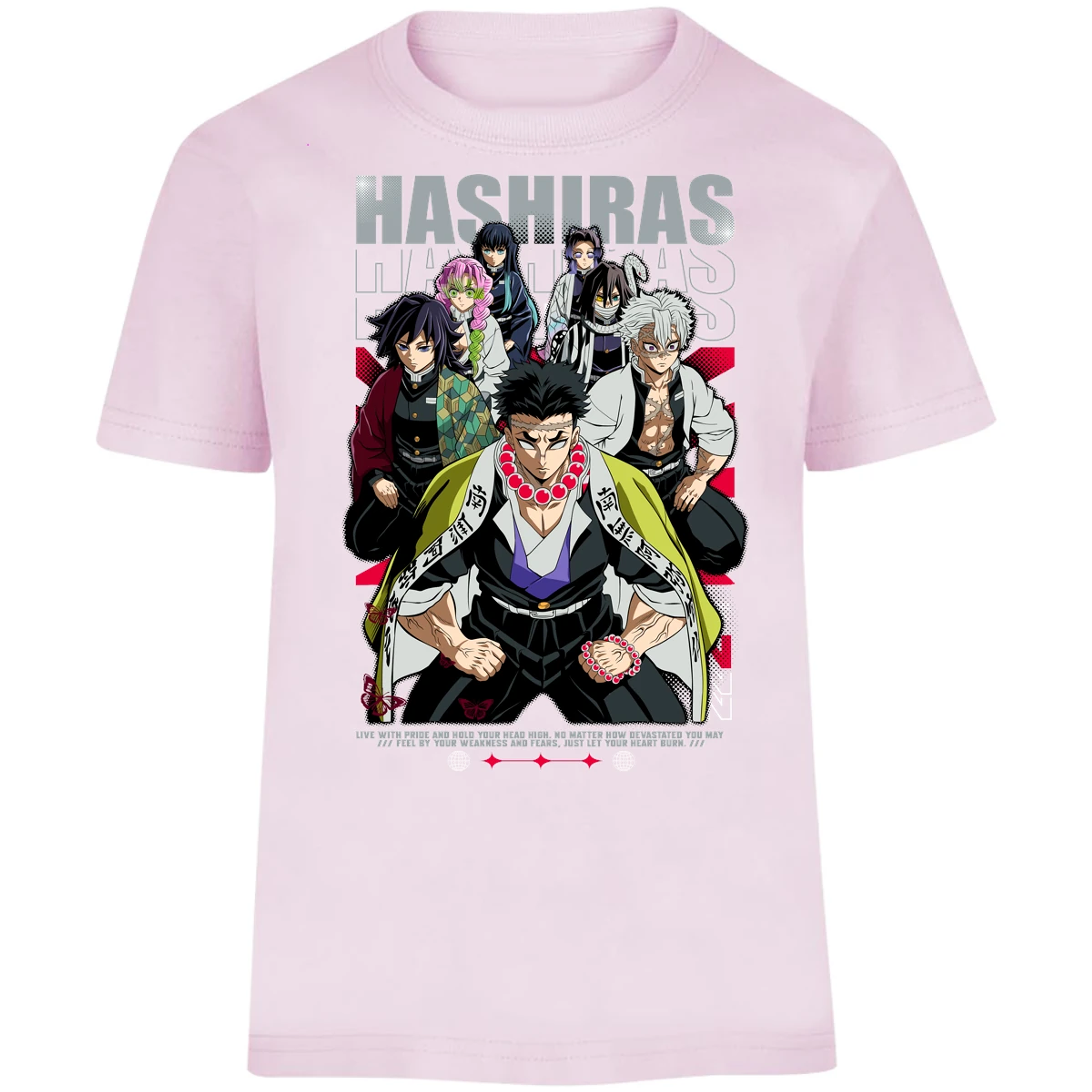 Playera Demon Slayer Hashiras Kimetsu para Niño 5