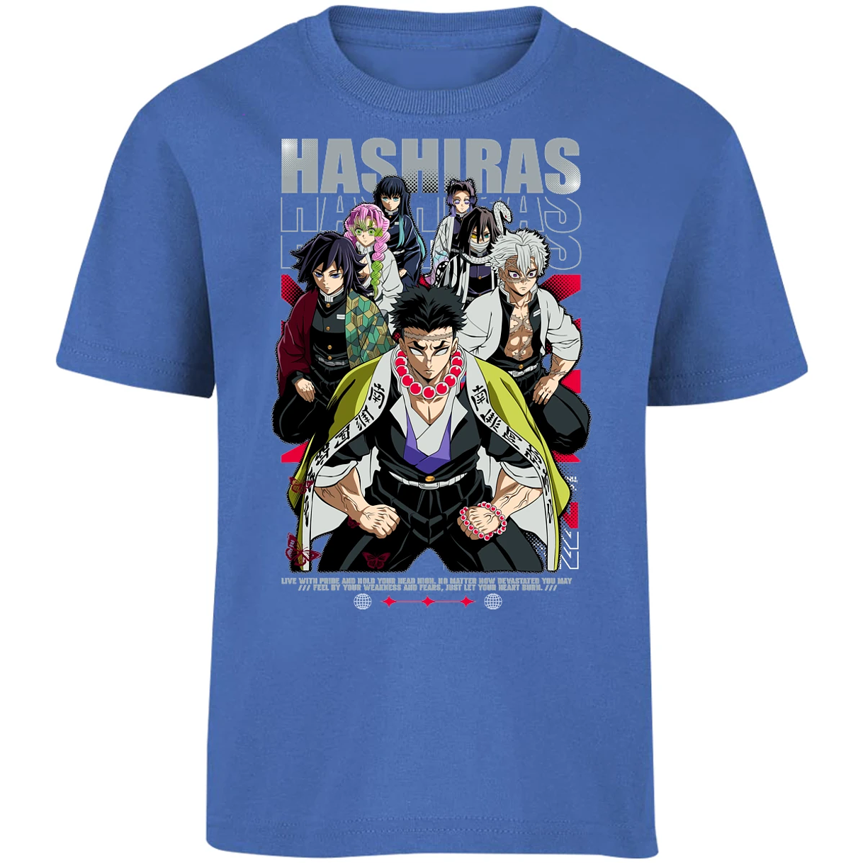 Playera Demon Slayer Hashiras Kimetsu para Niño 9