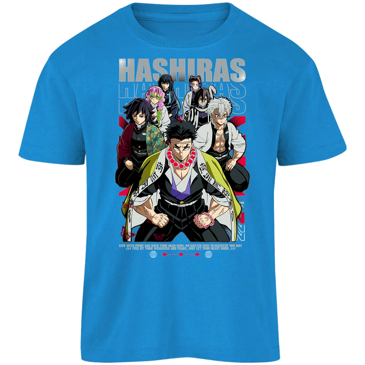 Playera Demon Slayer Hashiras Kimetsu para Niño 15