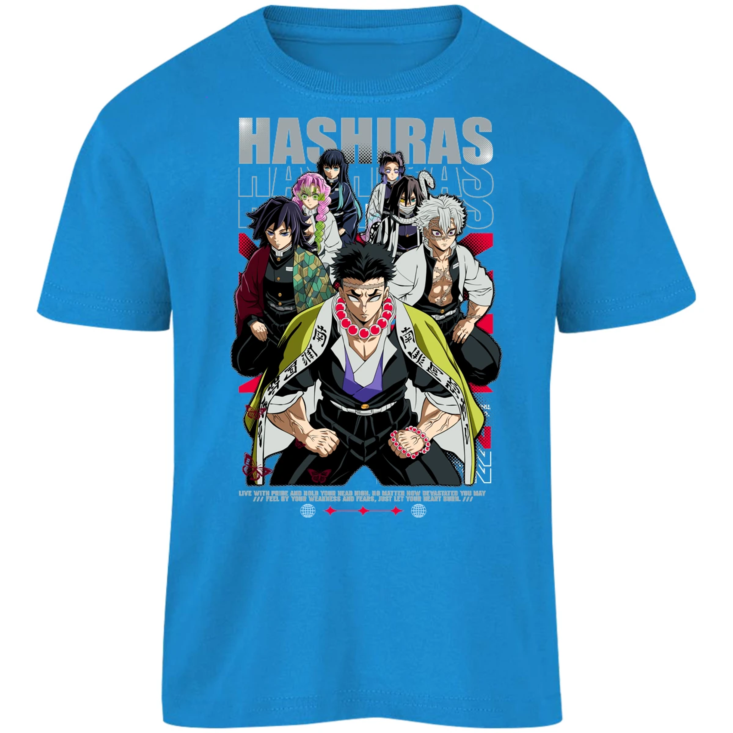 Playera Demon Slayer Hashiras Kimetsu para Niño 15