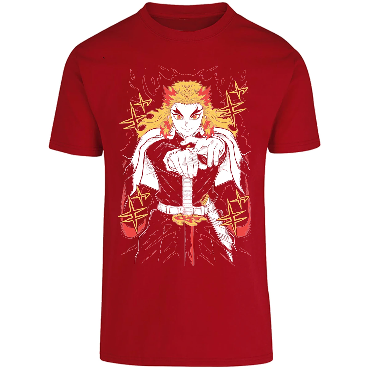 Playera Demon Slayer Rengoku para Adulto 8