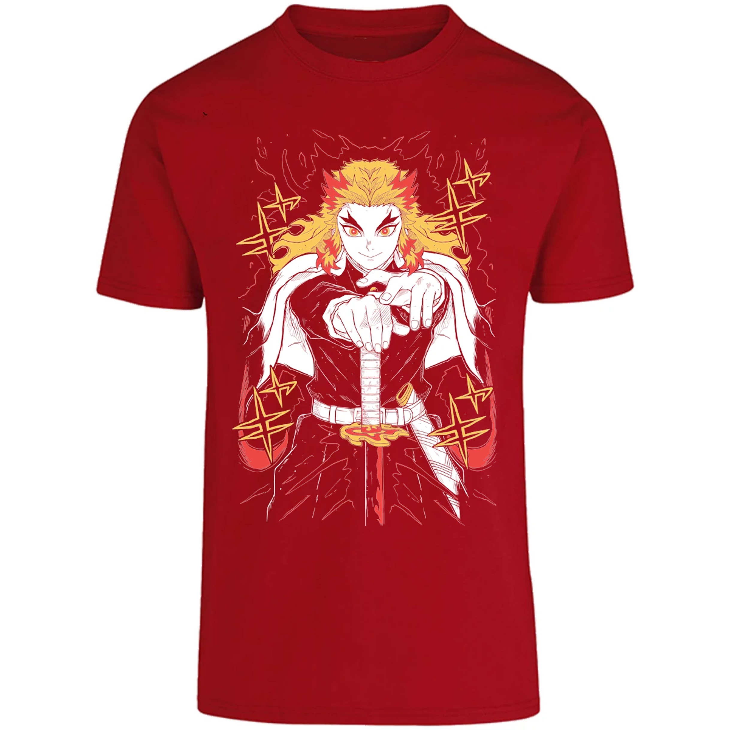 Playera Demon Slayer Rengoku para Adulto 8