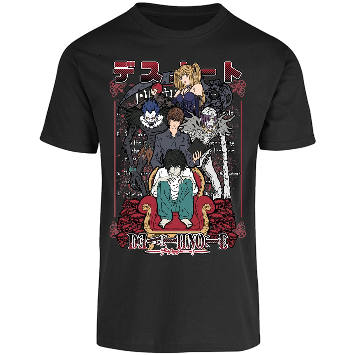 Playera Dragon Ball Death Note Anime para Adulto 25