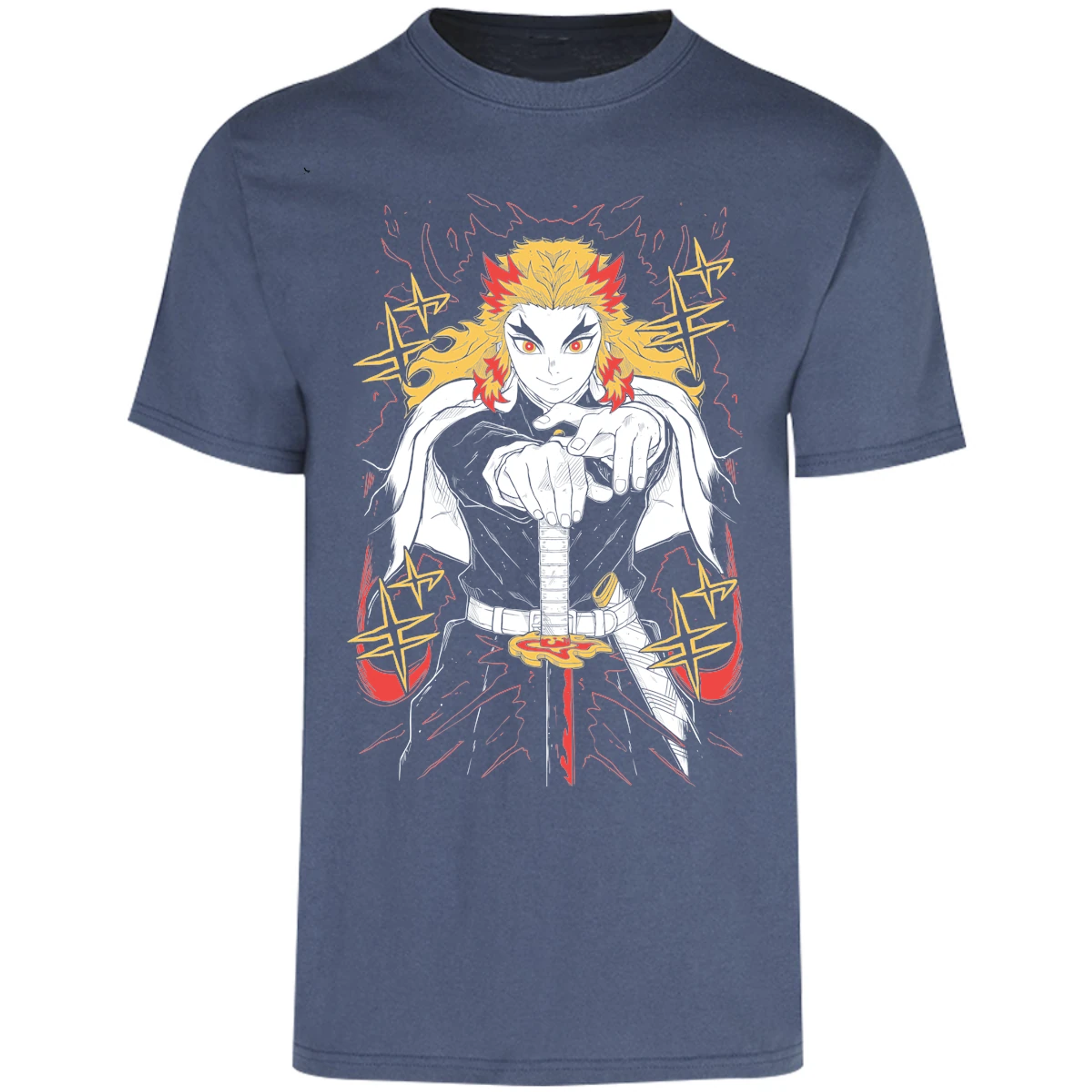 Playera Demon Slayer Rengoku para Adulto 14