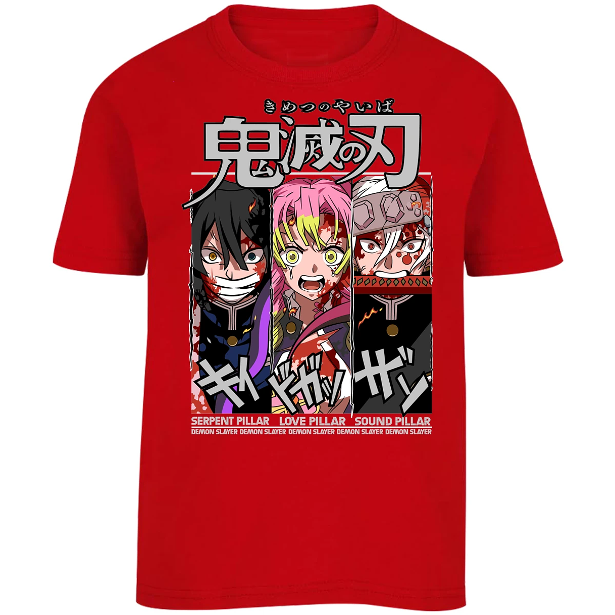 Playera Demon Slayer Iguro Mitsuri Uzui para Niño 9