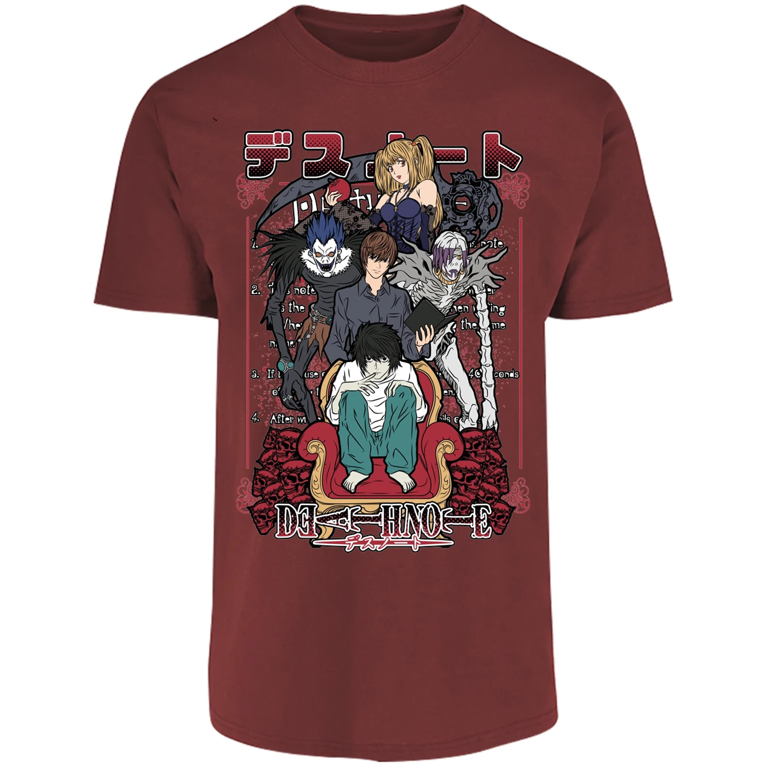 Playera Dragon Ball Death Note Anime para Adulto 19