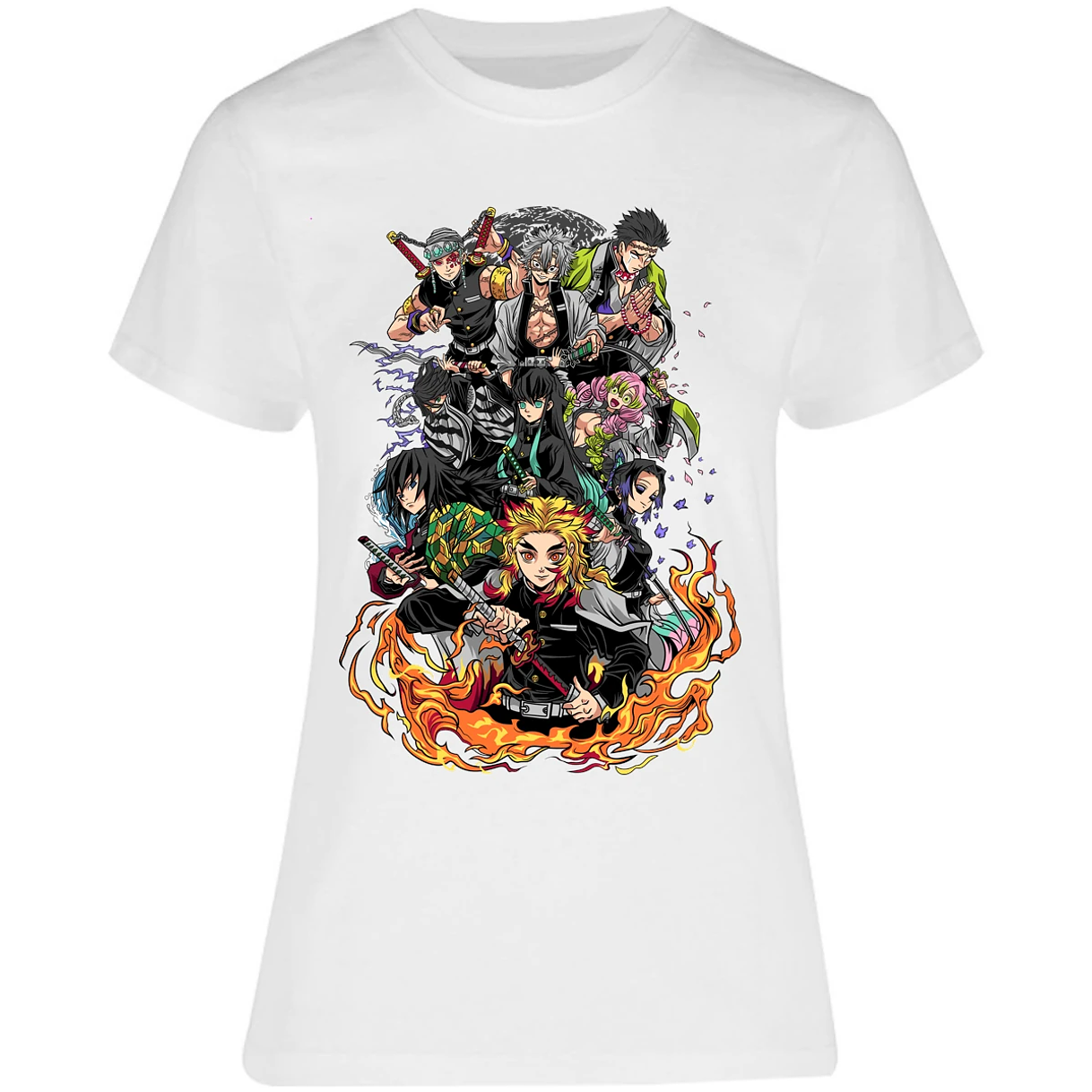 Blusa Demon Slayer Pilares Kimetsu Blusa para Mujer 15