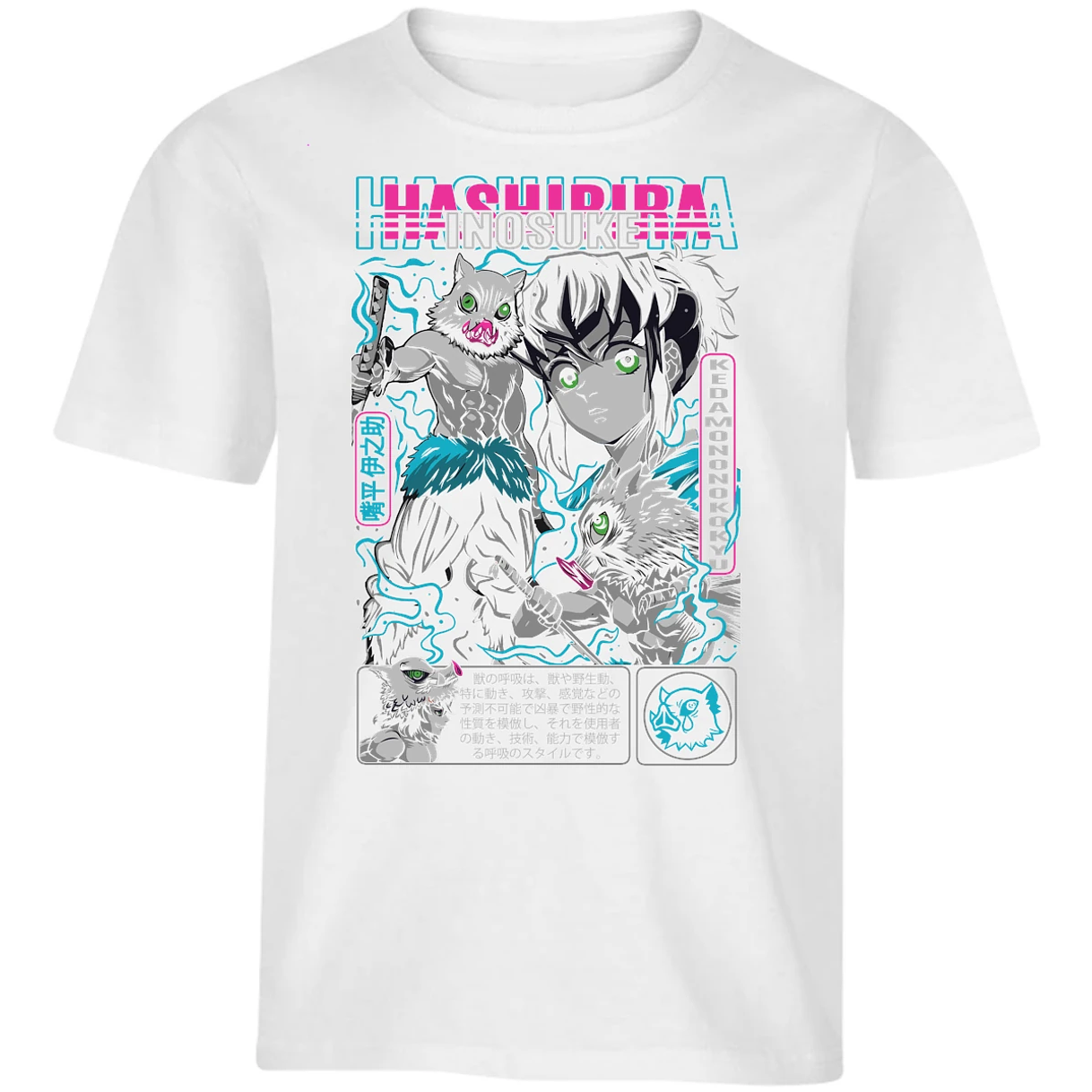 Playera Demon Slayer Inosuke para Niño 16
