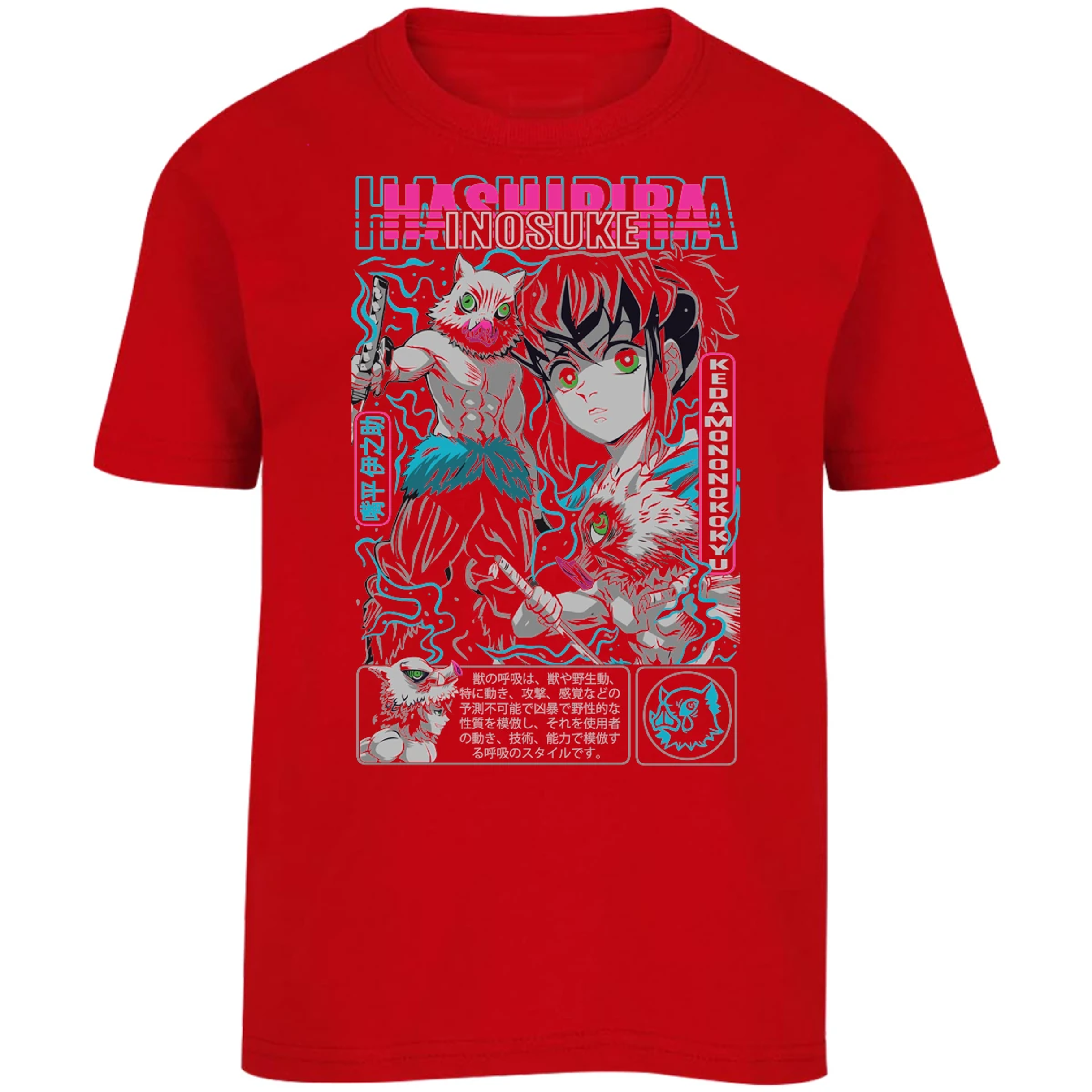 Playera Demon Slayer Inosuke para Niño 12