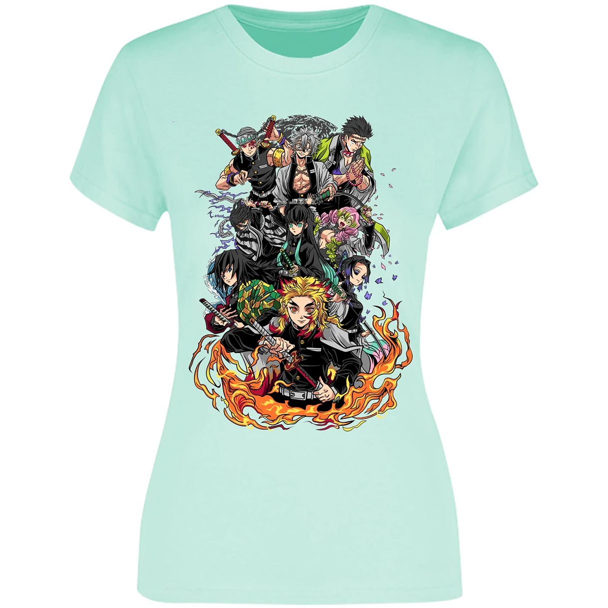 Blusa Demon Slayer Pilares Kimetsu Blusa para Mujer 9