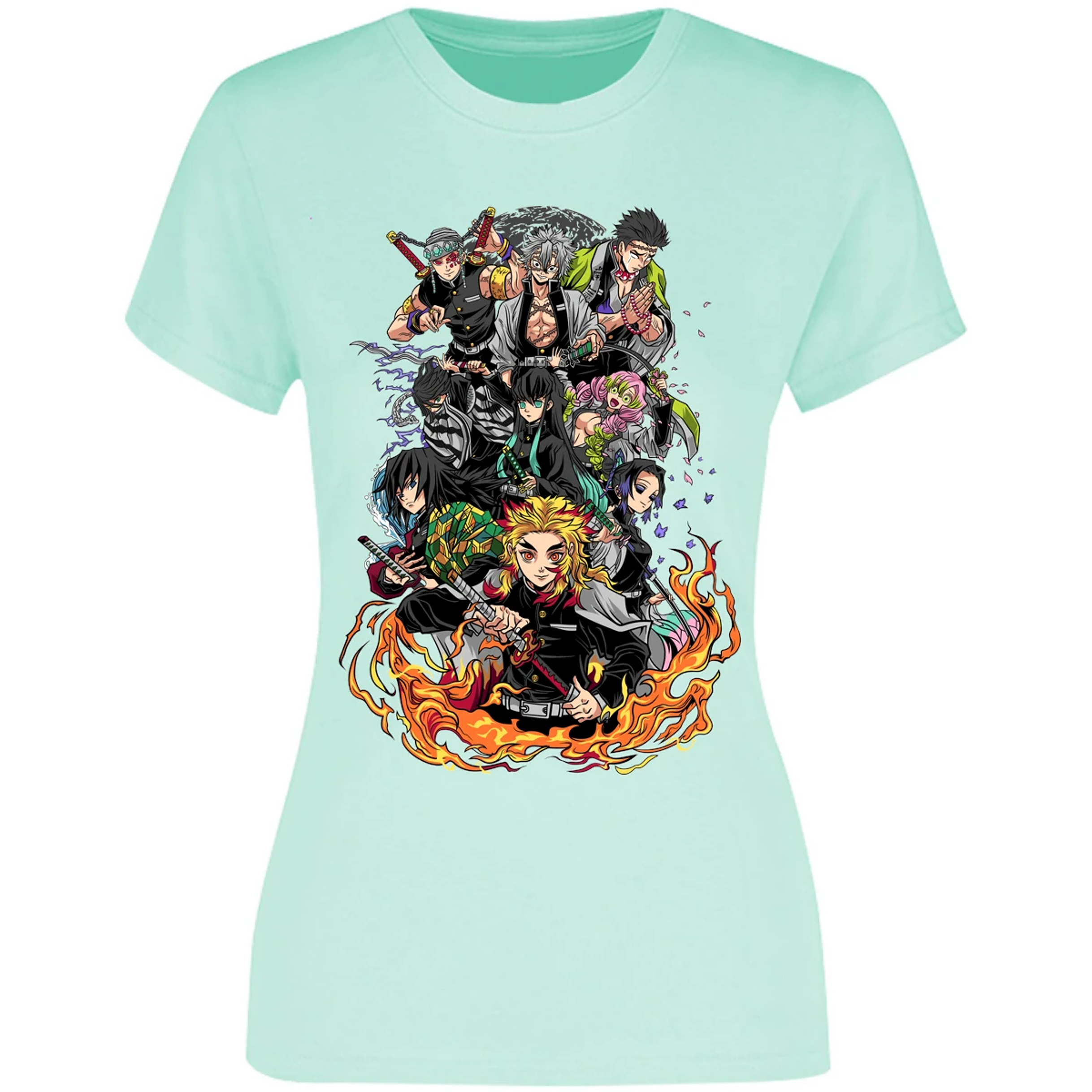 Blusa Demon Slayer Pilares Kimetsu Blusa para Mujer 9