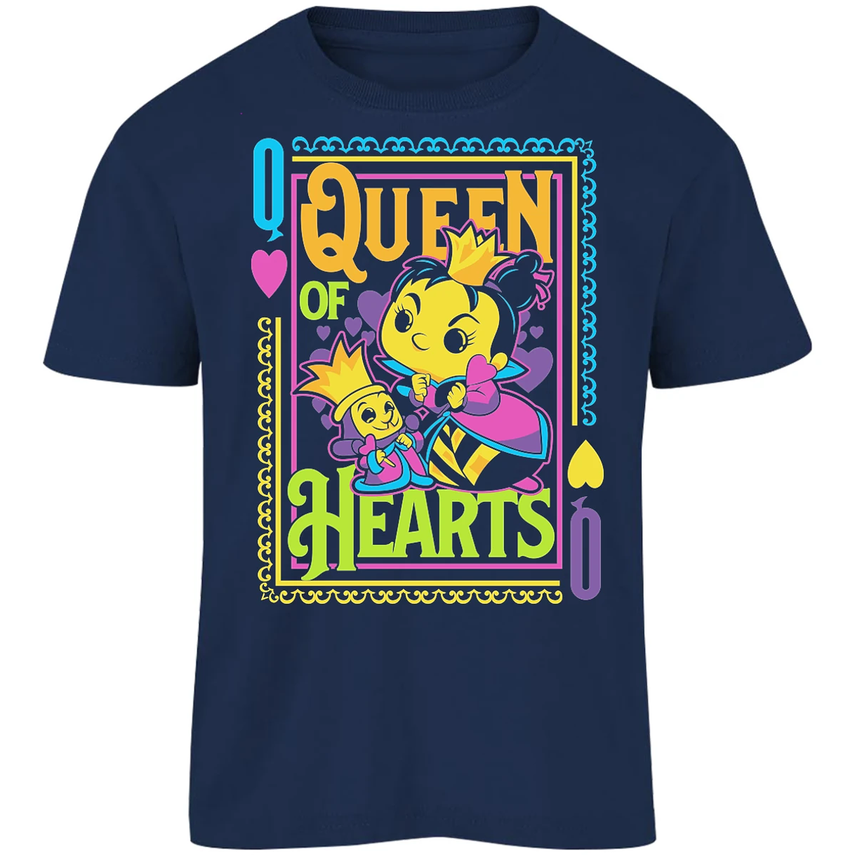 Playera Disney Queen Hearts Funko para Niño 7