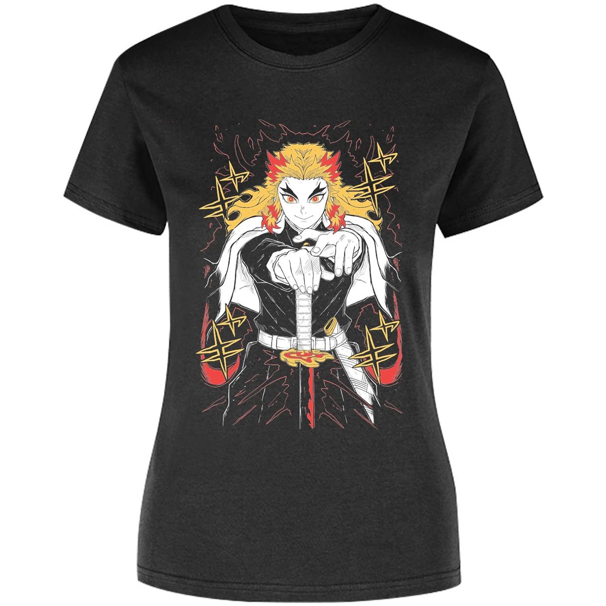 Blusa Demon Slayer Rengoku Blusa para Mujer 16