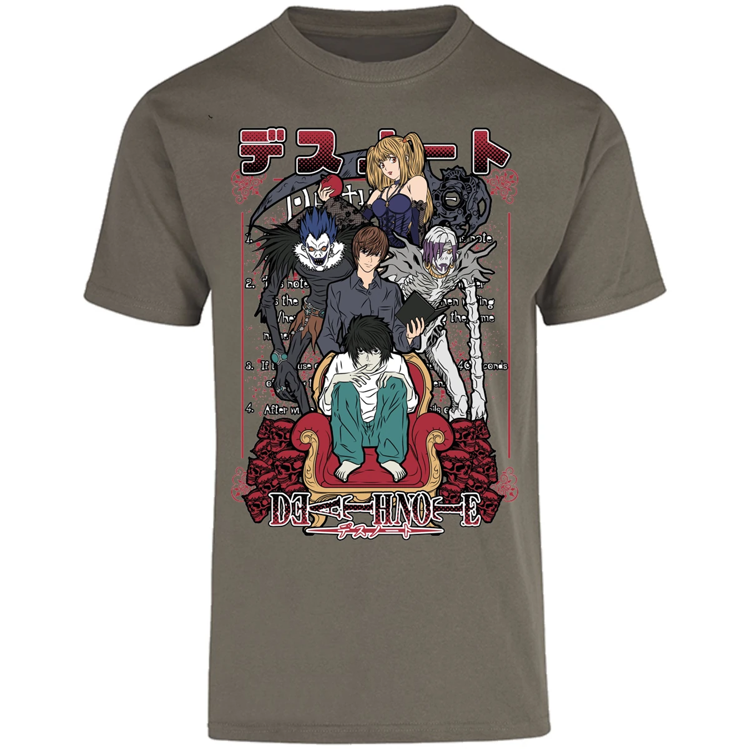 Playera Dragon Ball Death Note Anime para Adulto 24