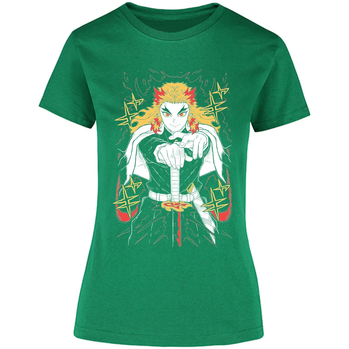 Blusa Demon Slayer Rengoku Blusa para Mujer 7