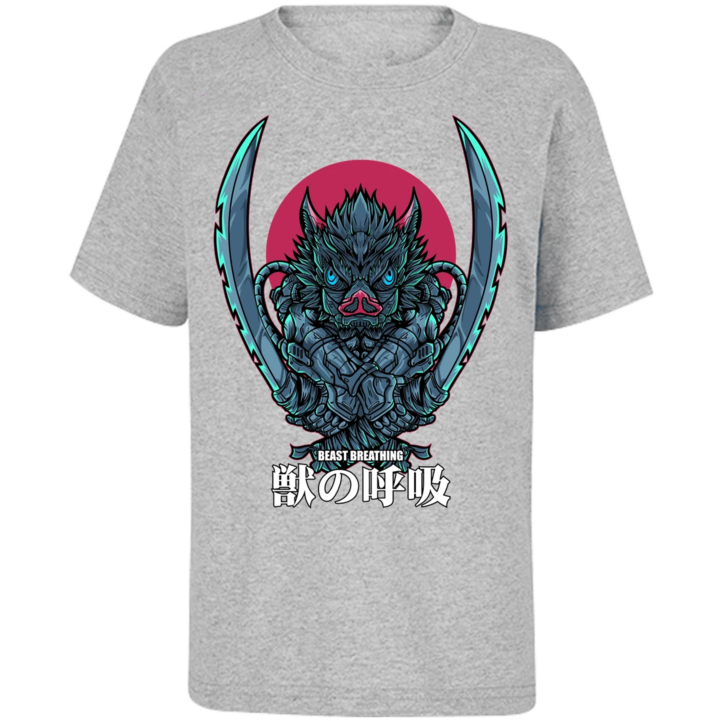 Playera Demon Slayer Inosuke Art Anime para Niño 3