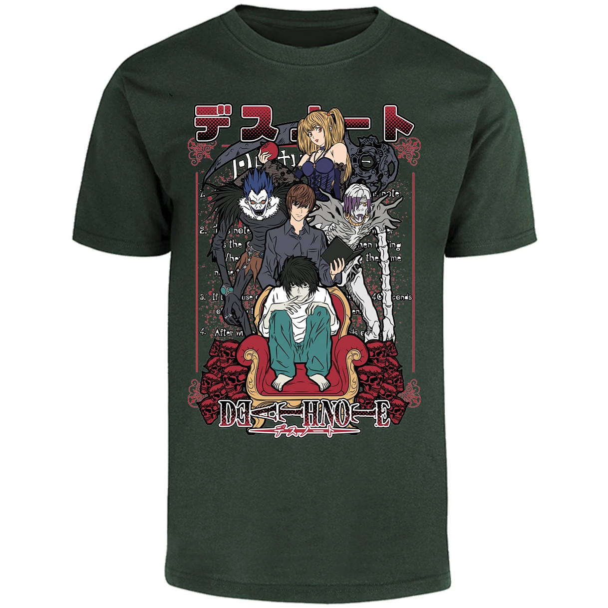 Playera Dragon Ball Death Note Anime para Adulto 18