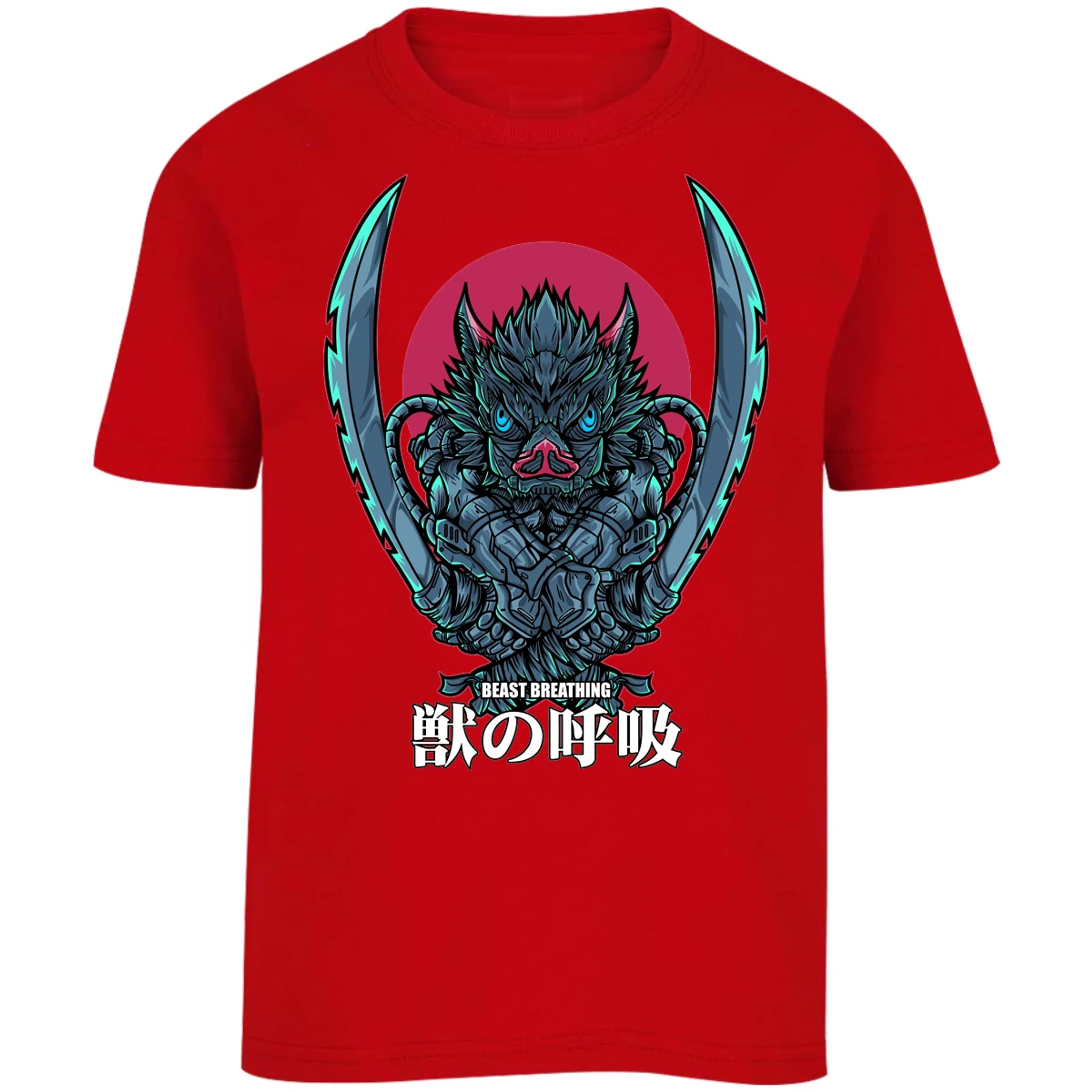 Playera Demon Slayer Inosuke Art Anime para Niño 5