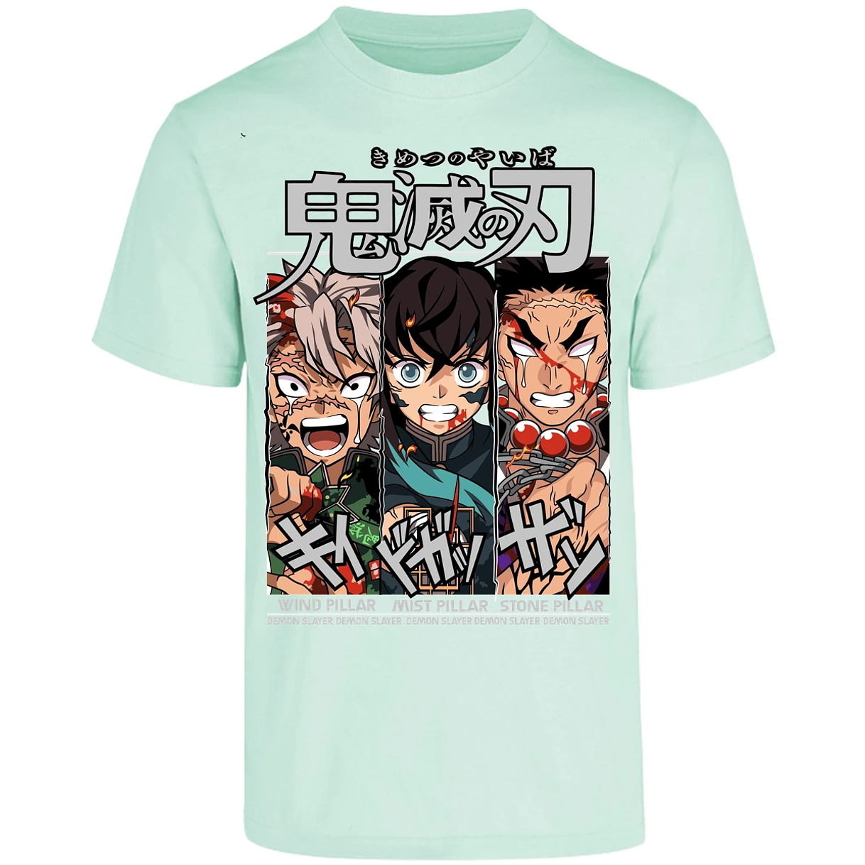 Playera Demon Slayer Sanemi Tokito Gyomei para Adulto 6