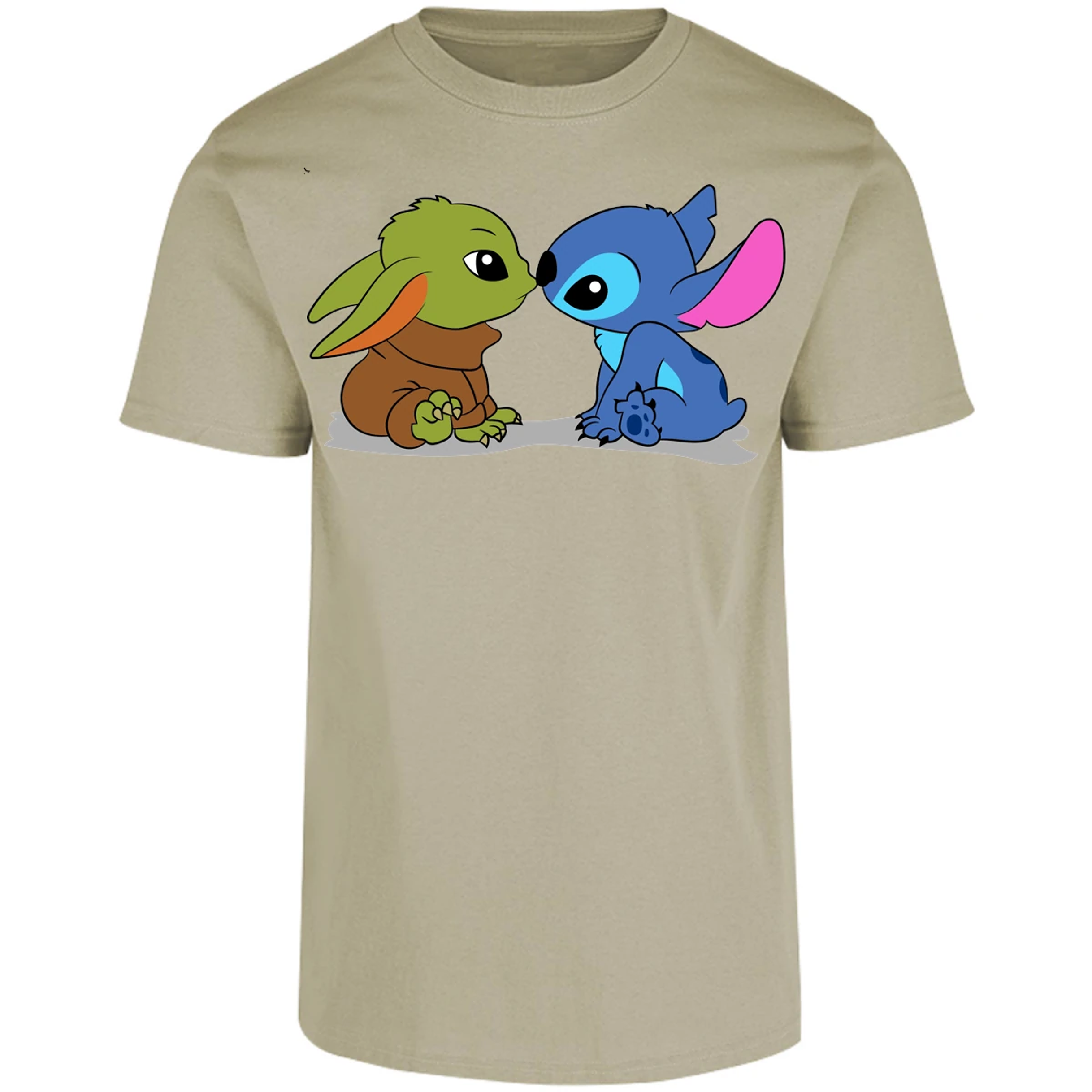 Playera Es De Series Y Peliculas Stitch Y Grogu para Adulto 24